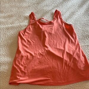 Coral Sleeveless Women's Athletic Top